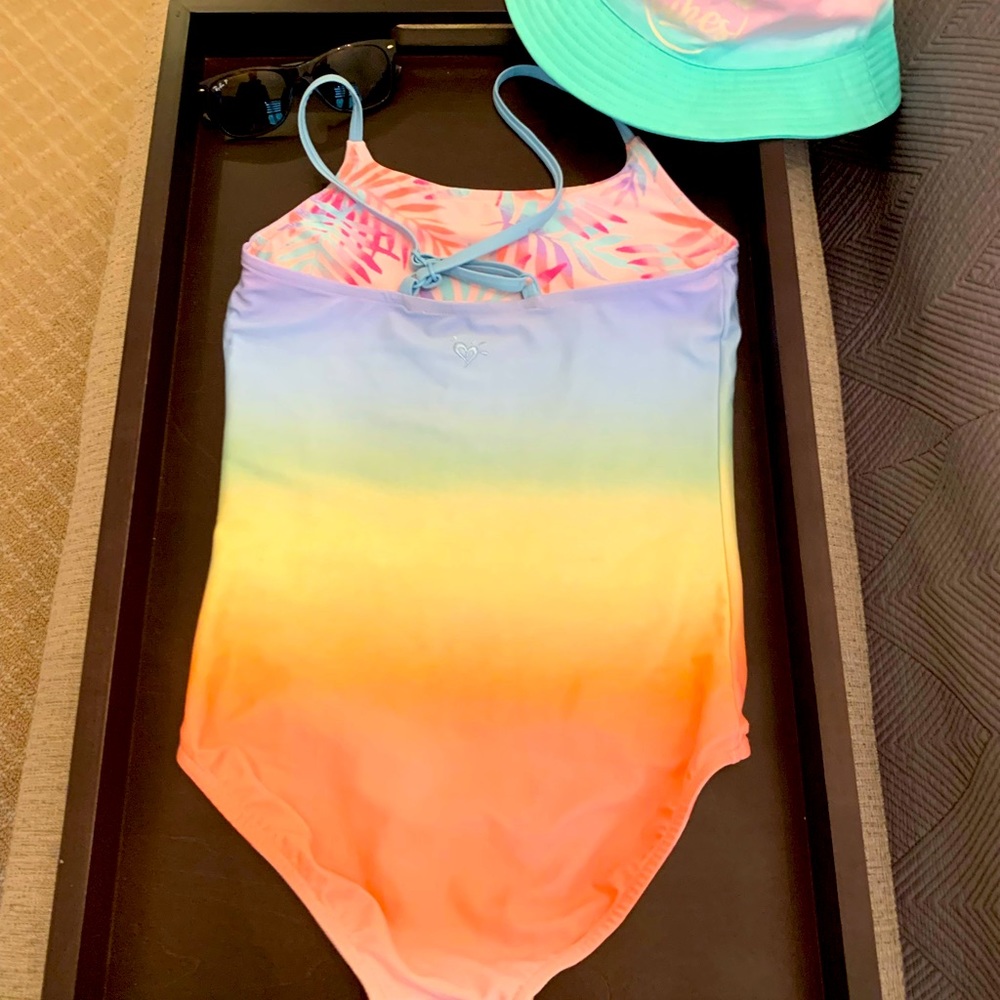 🏊🏻♀️Justice🤩 Reversible One Piece Bathing Suit - Picture 4 of 5
